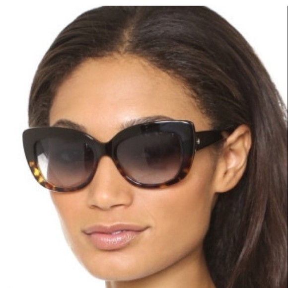 Kate Spade URSULA/S Brown and Black Cateye Sunglasses - Picture 2 of 10